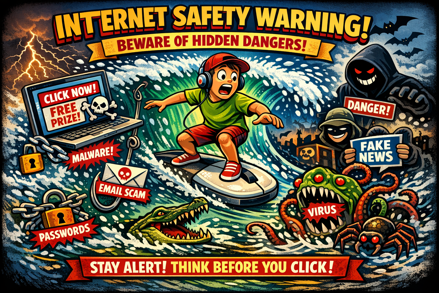 Dangers when surfing the web